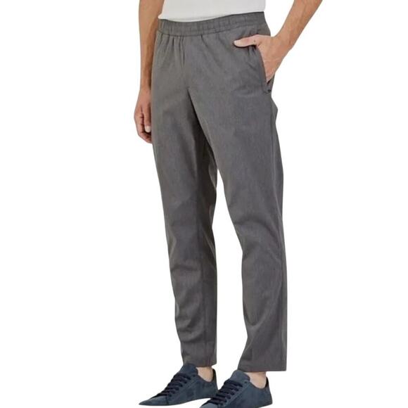 Wings +‎ Horns Gray Coolmax Relaxed Trouser L Pants Classic Preppy Contemporary - Picture 1 of 8